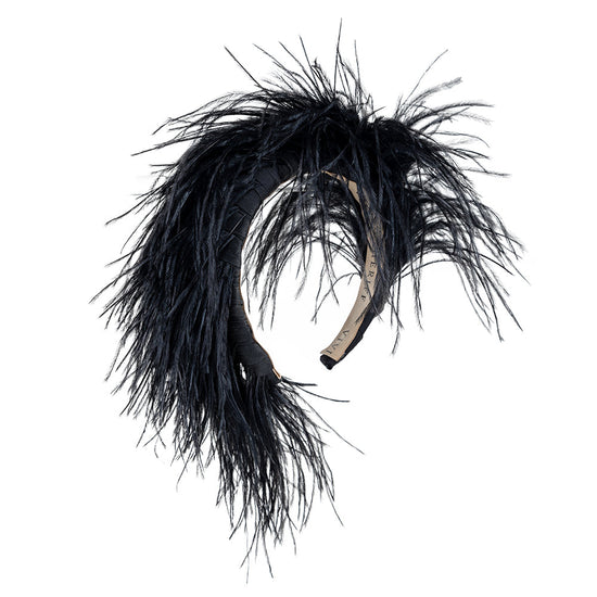ostrich feather headdress