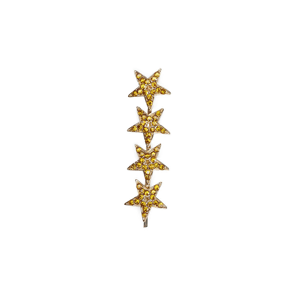 gold star hair pin