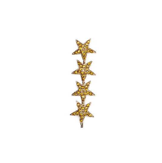gold star hair pin