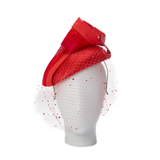 red designer hat