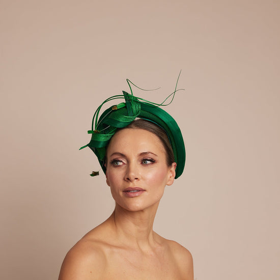 Green melbourne cup hat