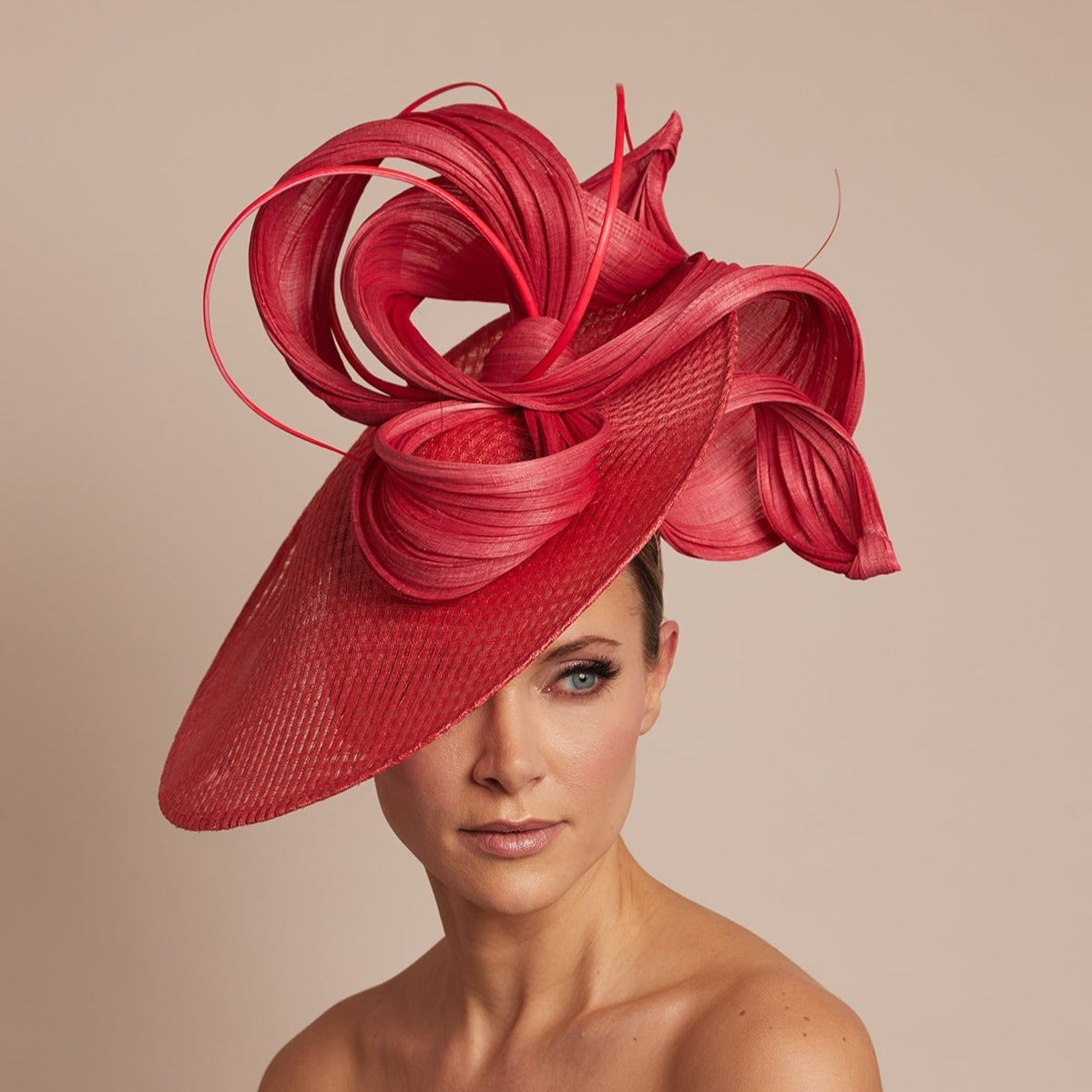 red Melbourne Cup hat