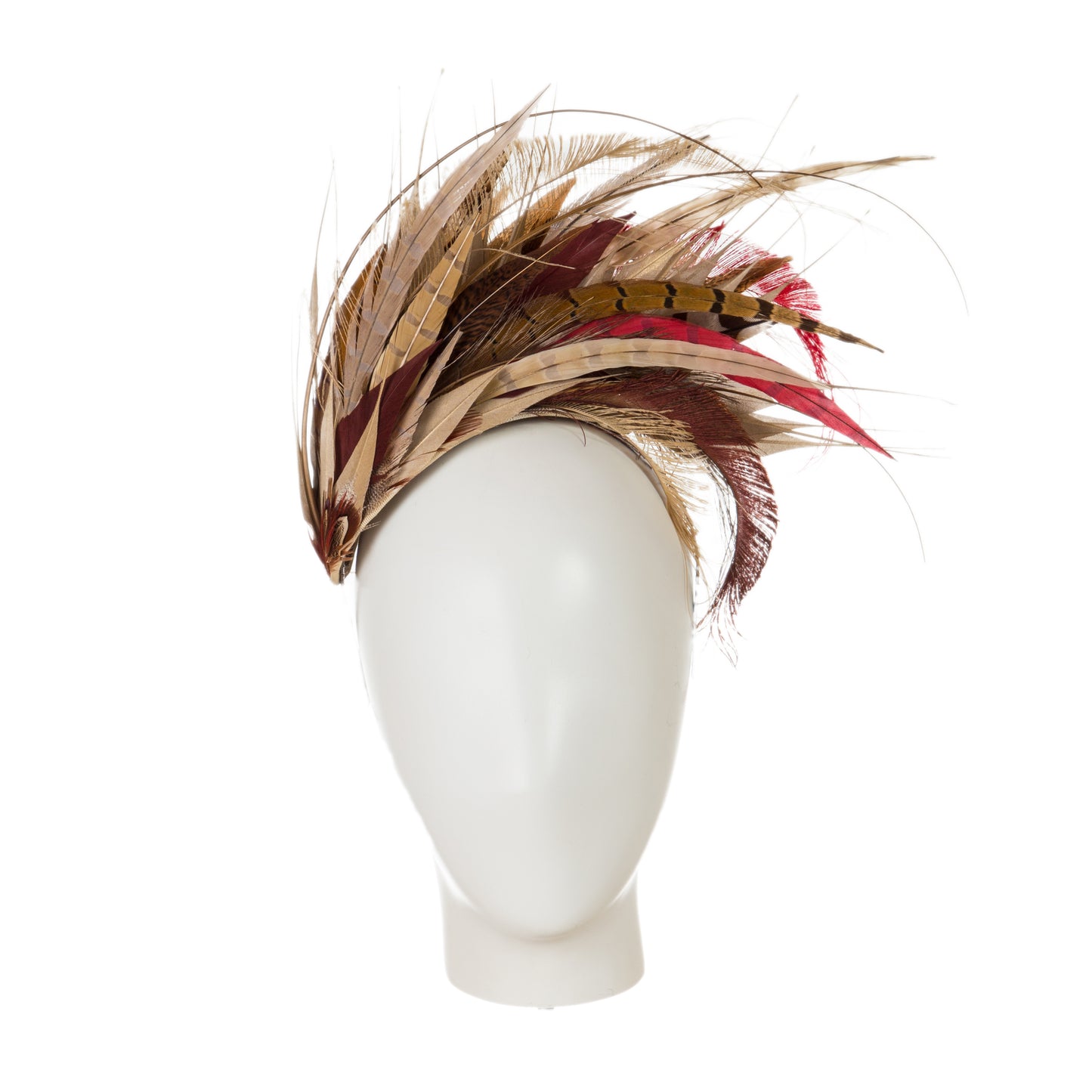 feathered designer headband