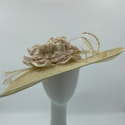 ivory wedding hat