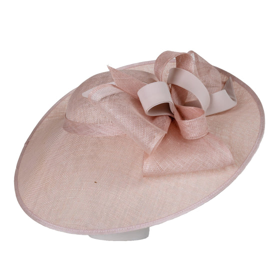 Ladies blush pink wedding hat