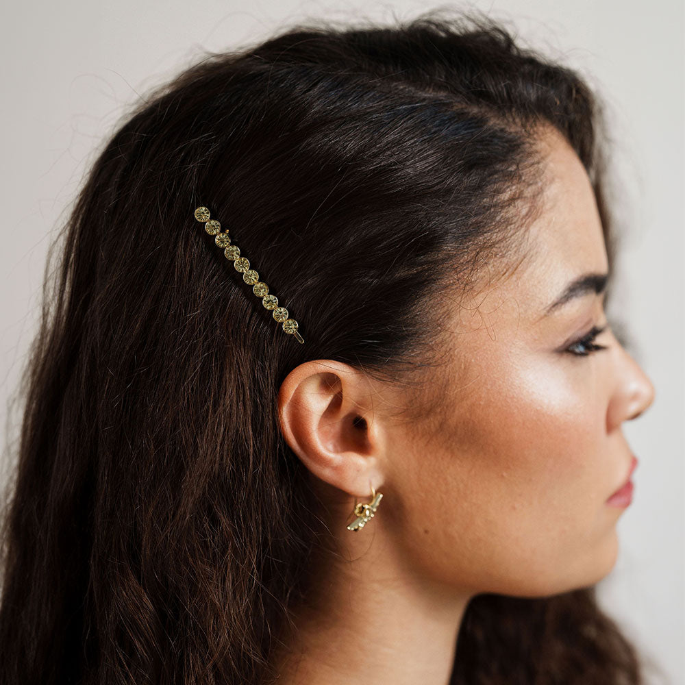 gold bridal hair clip