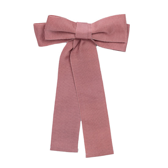 pink barrette bow hair clip