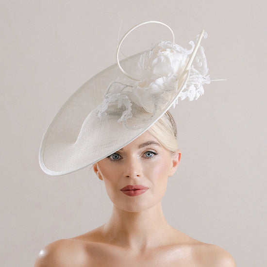 mother of the bide hat in ivory