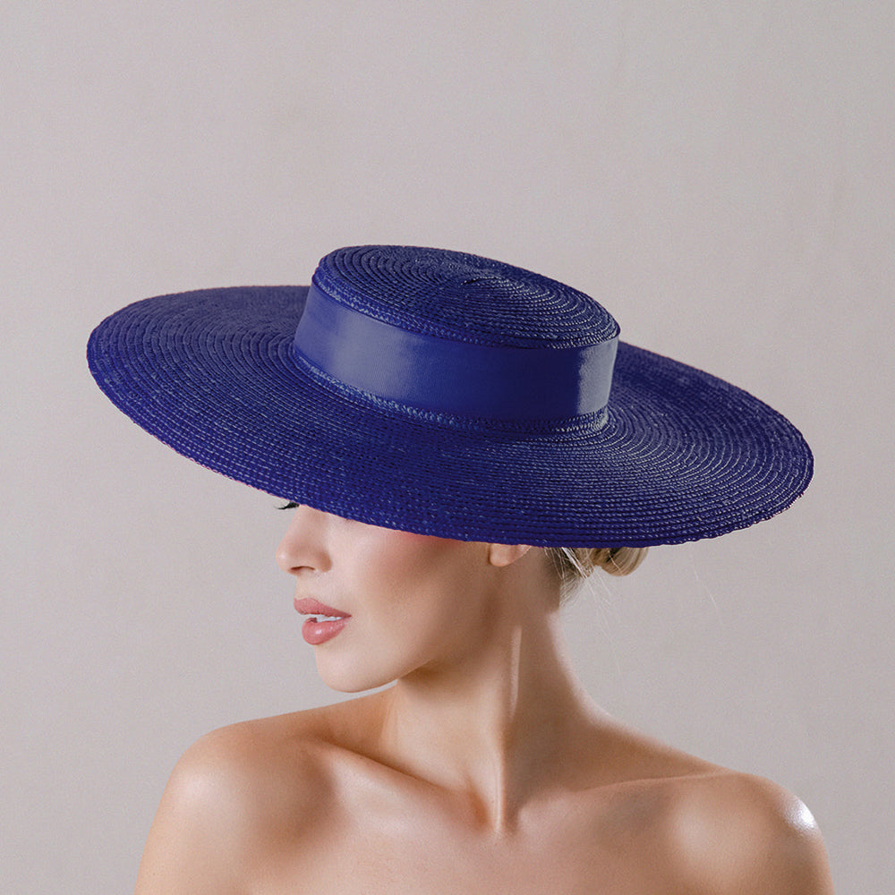 Load image into Gallery viewer, designer boater hat
