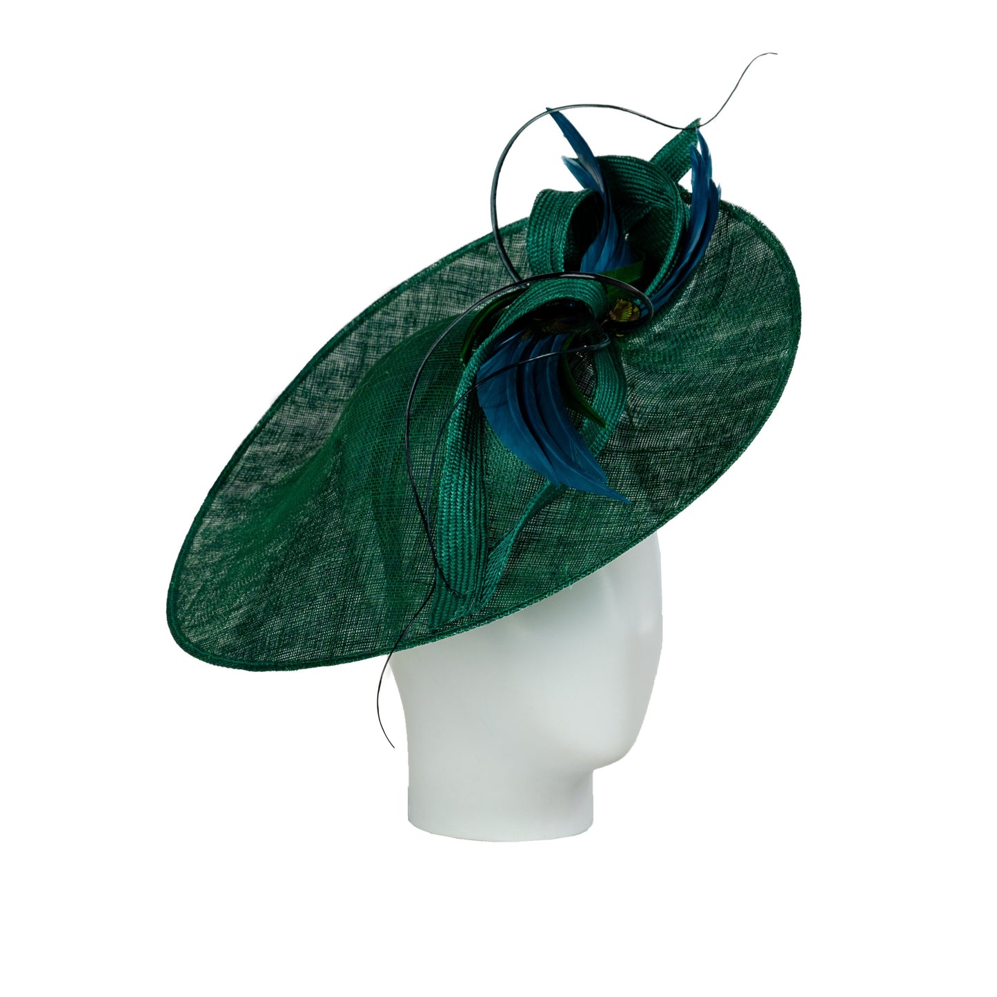 Load image into Gallery viewer, dark sage green wedding hat

