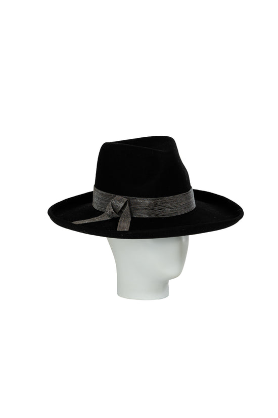 black trilby hat woman's