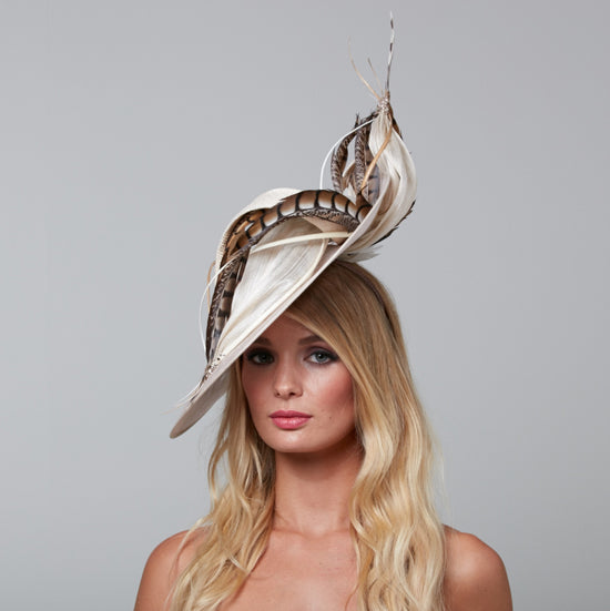 Feathered Hat for a Wedding