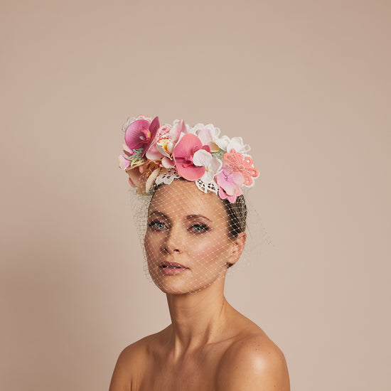 Load image into Gallery viewer, floral headpiece wedding
